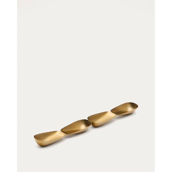 Kuldne roostevabast terasest serveerimiskauss Aruc - Kave Home-image-4