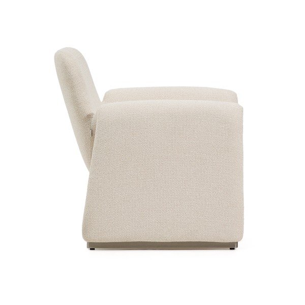 Beež šenillist tugitool Melvia - Kave Home-image-3