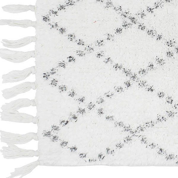 Valge vannitoamatt 50x80 cm Latika - douceur d'intérieur-image-1