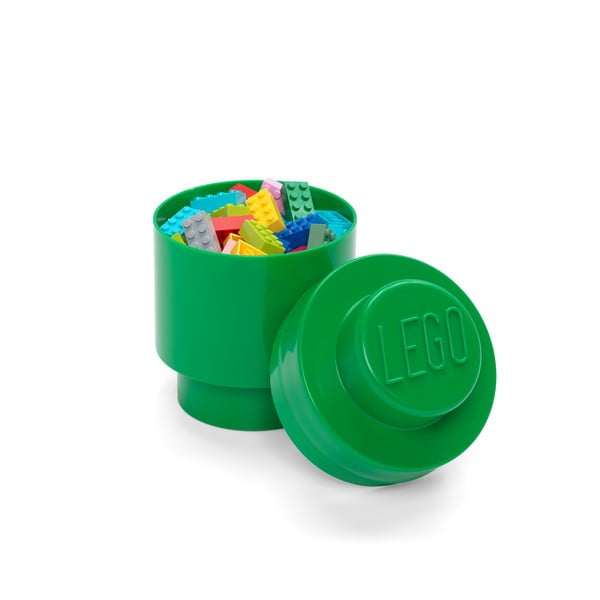 Roheline ümmargune hoiukarp , ⌀ 12,5 cm - LEGO®-image-2