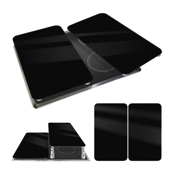 Pliidikatted karastatud klaasist 2tk  komplektis 30x52 cm Universal - Weenko-image-2