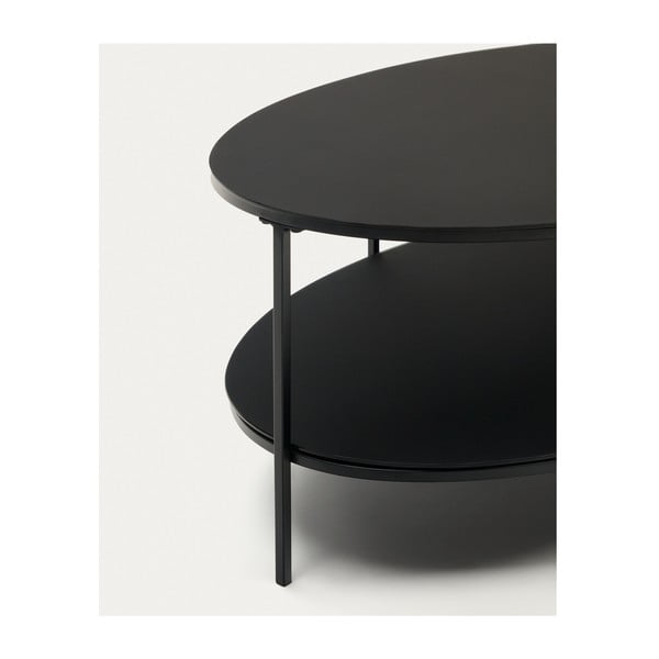 Must klaasist diivanilaud 65x110 cm Fideia - Kave Home-image-3