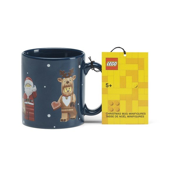 Tumesinine laste keraamiline kruus, 300 ml Christmas Minifigures – LEGO®-image-3