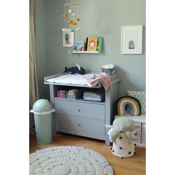 Mündivärvi plastikust mähkmete prügikast 25 l Whale - Kindsgut-image-3