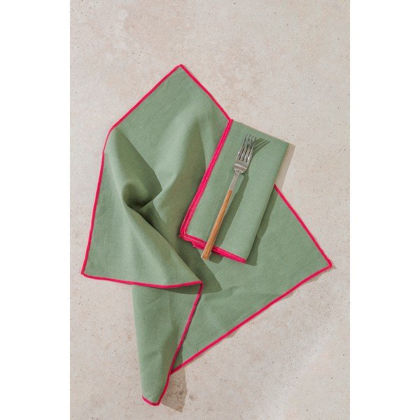 Linased salvrätikud 4tk komplektis Contrast Edge - Really Nice Things-image-1