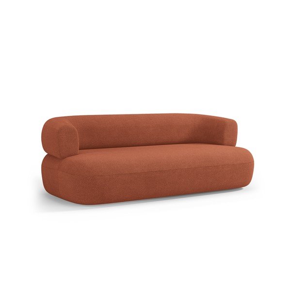 Terrakota bouclé kangast diivan 178 cm Jenny - Micadoni-image-1