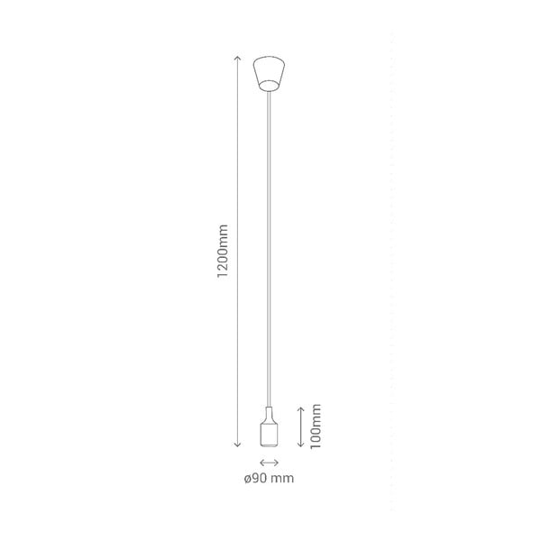 Hall rippvalgusti ilma varjudeta Vintage - SULION-image-1