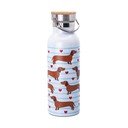 Helesinine/pruun roostevabast terasest reisipudel 425 ml Sausage Dog - Sass & Belle