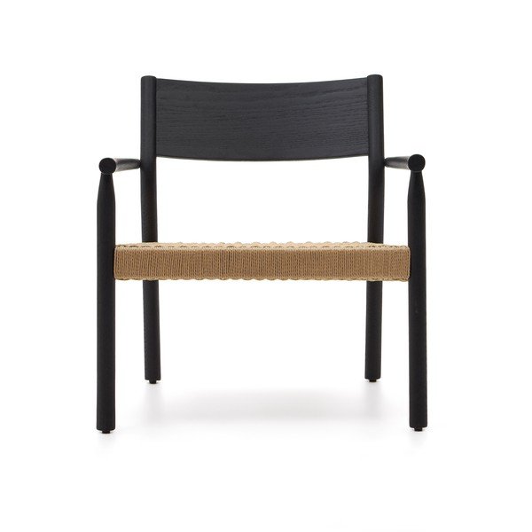 Must punutud tugitool Yalia - Kave Home-image-2