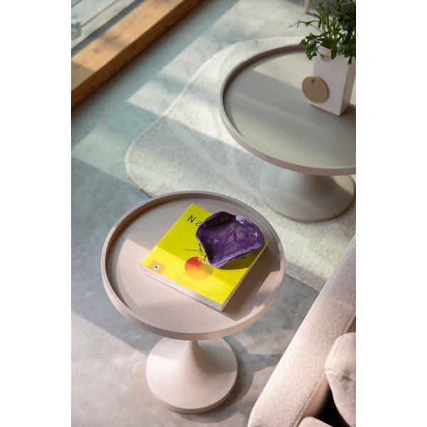 Beež ümmargune diivanilaud ø 69 cm Jason - Zuiver-image-2