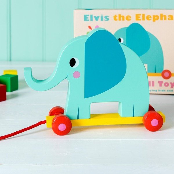 Puidust mänguasi Elvis The Elephant, pikkus 18 cm Elvis the Elephant - Rex London-image-3