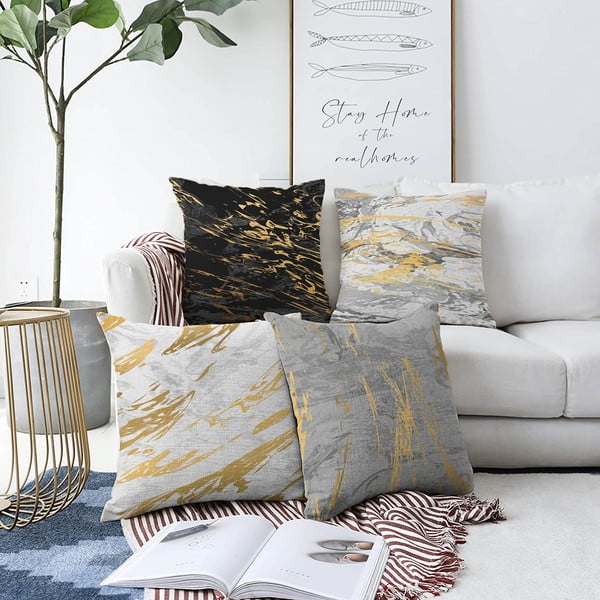 4 padjapüüride komplekt Artsy, 55 x 55 cm - Minimalist Cushion Covers