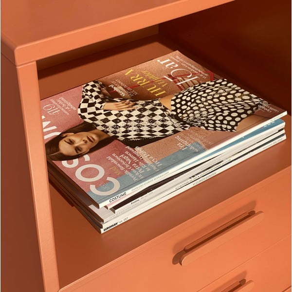 Tellistepunane seinale kinnitatud öökapp 2 sahtliga Keep by Hammel - Hammel Furniture-image-3