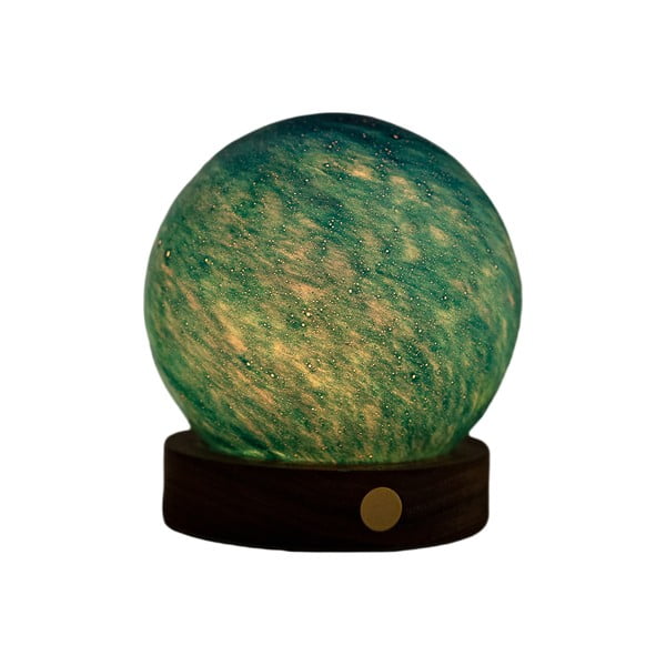 LED-lauavalgusti klaasist varjuga (kõrgus 9 cm) Stellar Ocean - Gingko-image-3