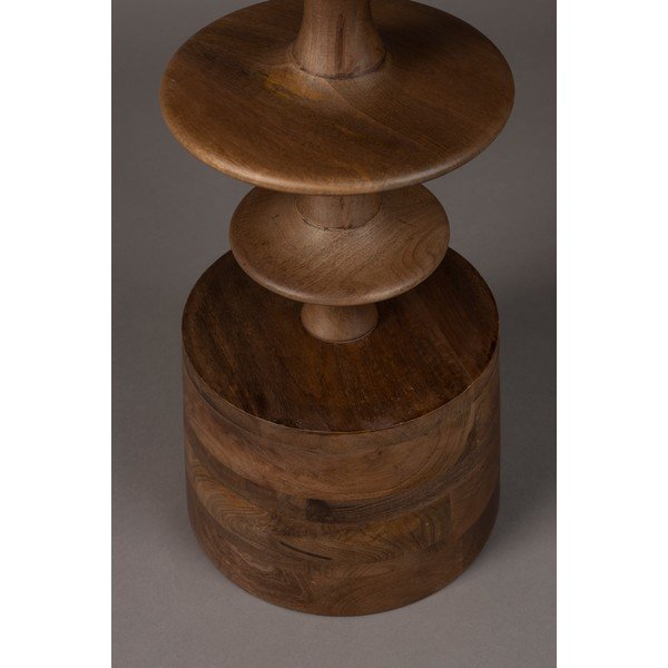 Ümmargune mangopuidust abilaud ø 46 cm Cath - Dutchbone-image-4