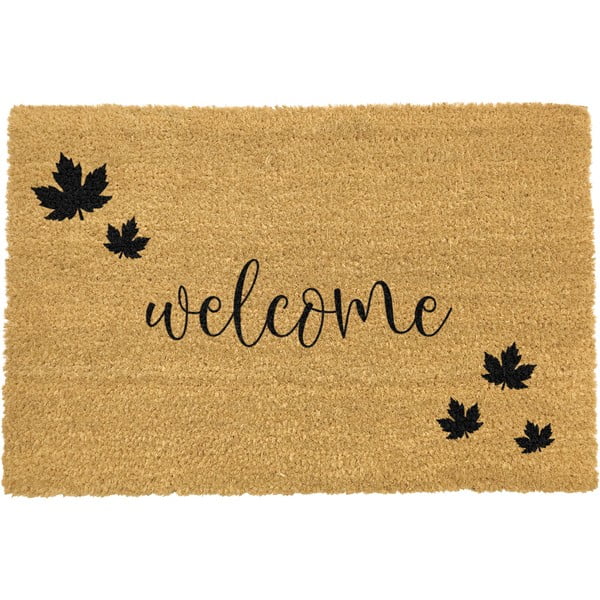 Must looduslik kookosmatt , 40 x 60 cm Welcome Autumn - Artsy Doormats