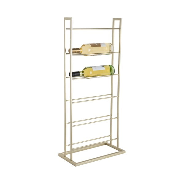 Kuldne metallist seinale paigaldatav veiniriiul, 5le pudelile 38x84,5x20 cm Single Floor - PT LIVING-image-3