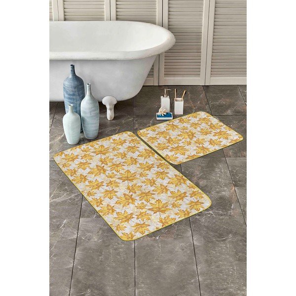 Kollased vannitoamatid 2 tk 60x100 cm - Mila Home-image-3