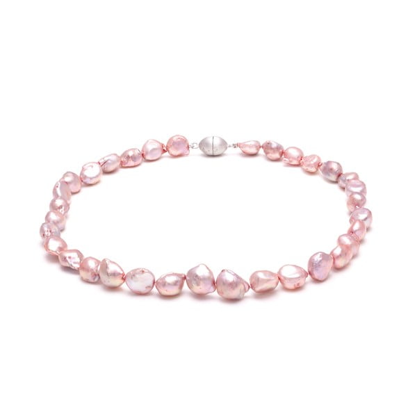 Růžový perlový náhrdelník GemSeller Cardamine