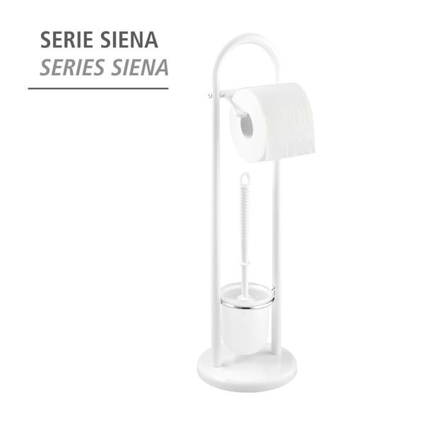 Valge WC-hari koos tualettpaberi hoidjaga Siena - Wenko-image-2