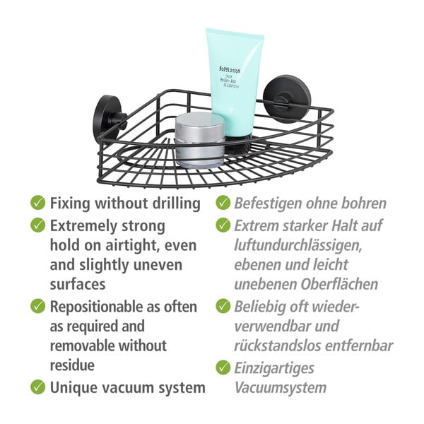 Must nurgariiul vannitoa jaoks Vacuum-Loc® Bari - Wenko-image-3