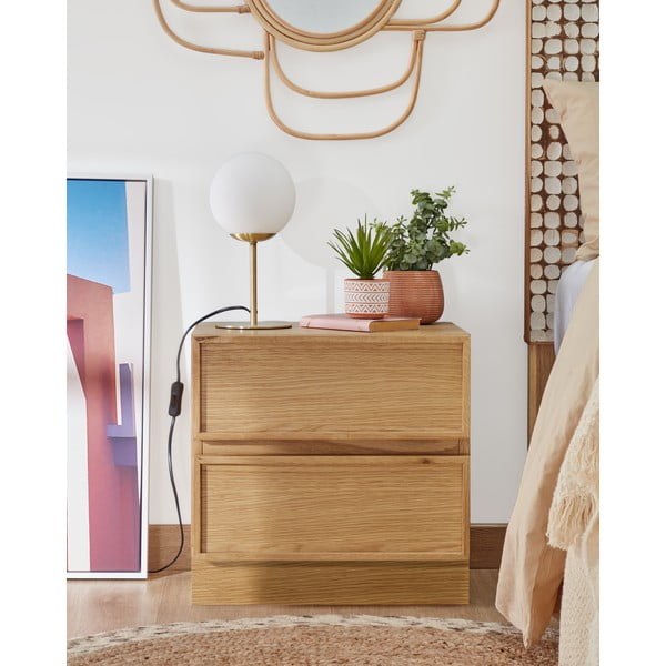 Kuldset värvi metallist lambivari (kõrgus 28 cm) Mahala - Kave Home-image-3