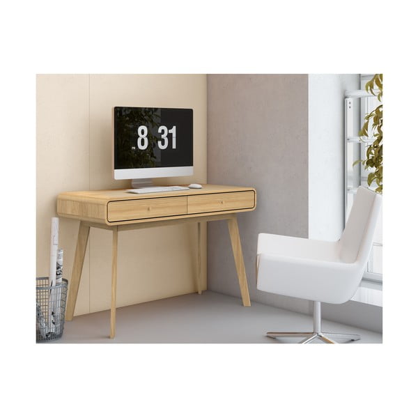 Töölaud tammedekorist 50x120 cm Cassie - Støraa-image-2