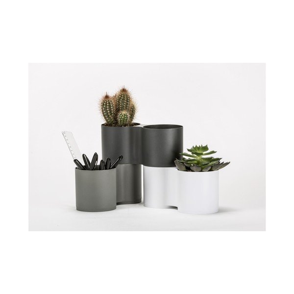 Sada 3 květináčů Plastia Moduloo-image-2