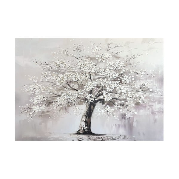 Käsitsi maalitud elementidega maal 70x100 cm White Tree - Styler