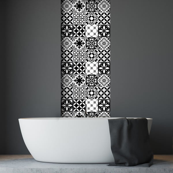 30 seinakleebise komplekt Decal Tiles Azulejos , 10 x 10 cm Rosario - Ambiance-image-3