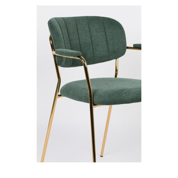 Tumerohelised söögitoolid 2tk komplektis Jolien - White Label-image-1