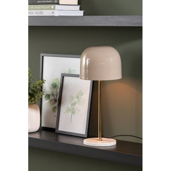 Kreem lauavalgusti metallist varjuga (kõrgus 50 cm) Manta - Leitmotiv-image-1