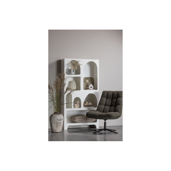 Valge raamaturiiul 95x180 cm Caz - WOOOD-image-2