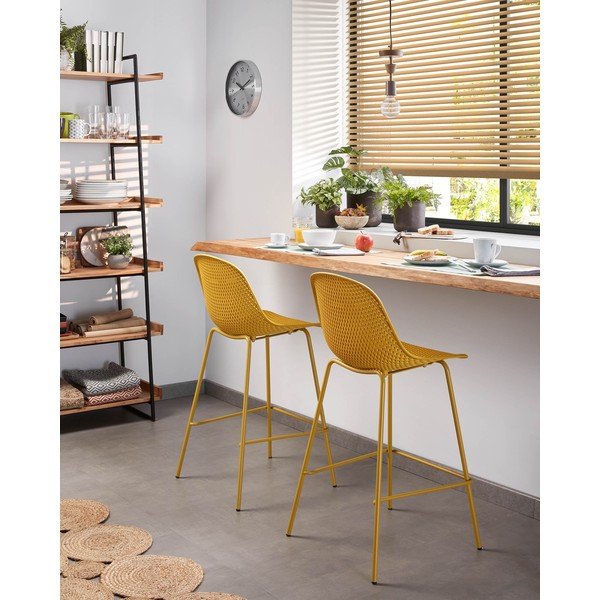 Kollane metallist/plastikust aiabaaritool Quinby – Kave Home-image-2