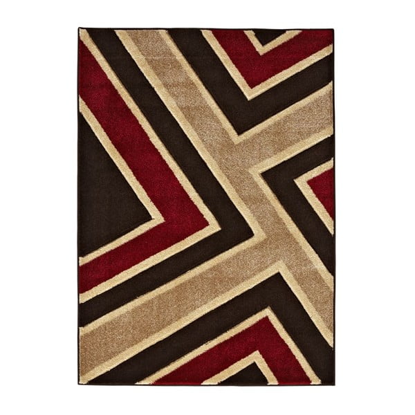 Koberec Matrix Brown Red, 120x170 cm