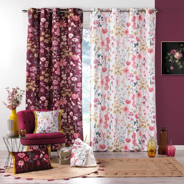Sametist kardin 140x240 cm Florabella - douceur d'intérieur-image-4
