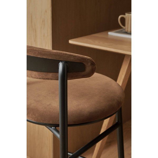 Pruun metallist baaritool (istme kõrgus 66 cm) Doggi - Ellos Home-image-2
