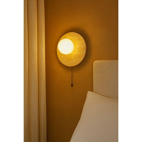 Beež kivist seinalamp ø 12 cm Hilde - Opviq lights-image-2