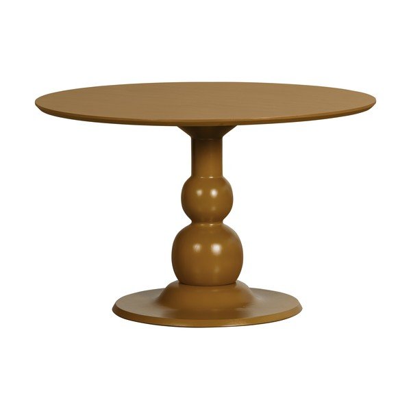 Ümmargune mangopuidust söögilaud 120x120 cm Blanco - WOOOD