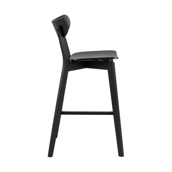 Mustast kummipuust baaritoolid 2 tk komplektis 105 cm Roxby - Actona-image-4