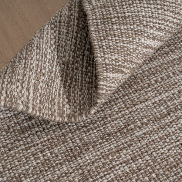 Pruun kahepoolne villane vaip 80x150 cm - Ixia-image-2