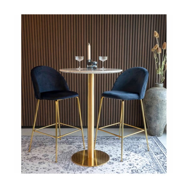 Ümmargune marmorist baarilaud ø 70 cm Bolzano - House Nordic-image-4