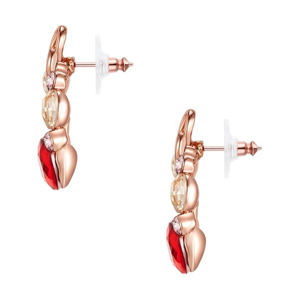 Náušnice v barvě růžového zlata s krystaly Swarovski Saint Francis Crystals Chantal-image-1