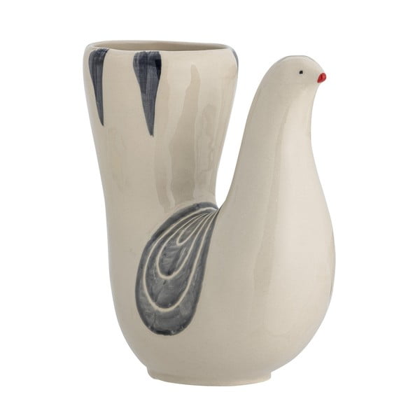 Kreem käsitsi maalitud kivikeraamikast vaas (kõrgus 19 cm) Trudy - Bloomingville-image-3