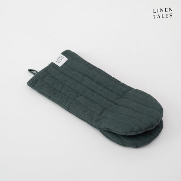 Linane pajakinnas Forest Green - Linen Tales