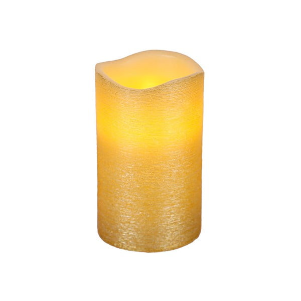 Zlatá LED svíčka Gina, výška 12.5 cm
