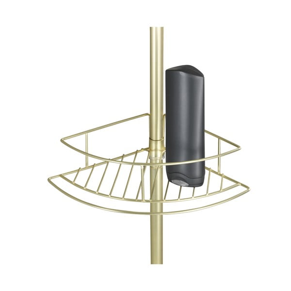 Nurgas teleskoopne vannitoa riiul roostevabast terasest kuldses värvitoonis Dolcedo - Wenko-image-4