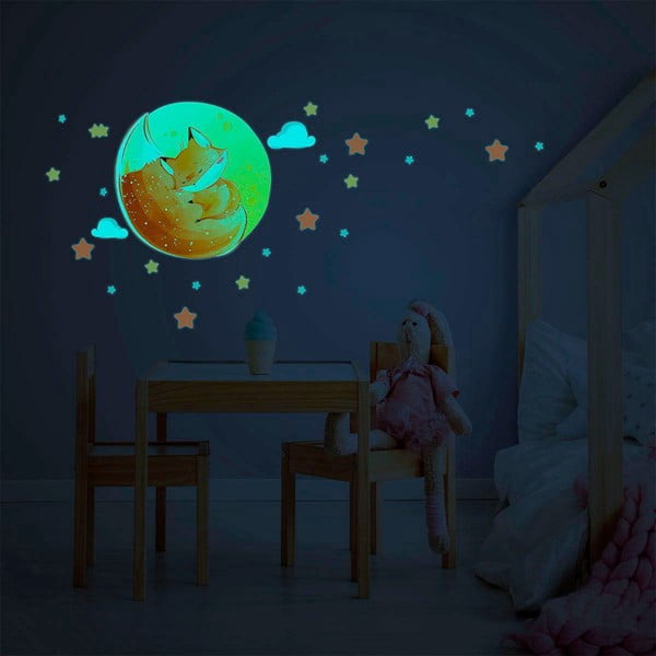 Laste seinakleebis 30x30 cm Dreamy Fox - Ambiance-image-1