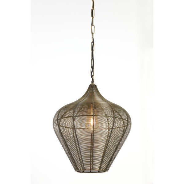 Pronksvärvi metallist ripplamp, läbimõõduga 36 cm Alvaro - Light & Living-image-1
