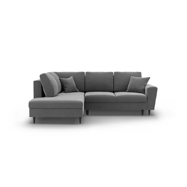 Helehall sametist panipaigaga nurgadiivanvoodi (vasak nurk/"L"-kujuline) Kyoto - Cosmopolitan Design